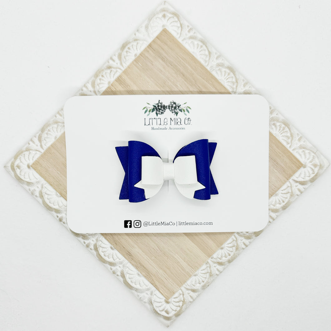 Blue & White Valerie Clip