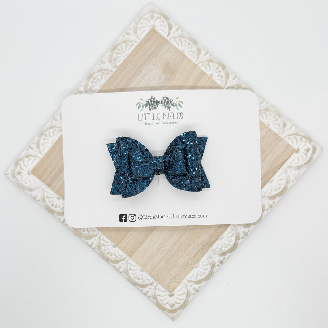 Navy Glitter Valerie Clip
