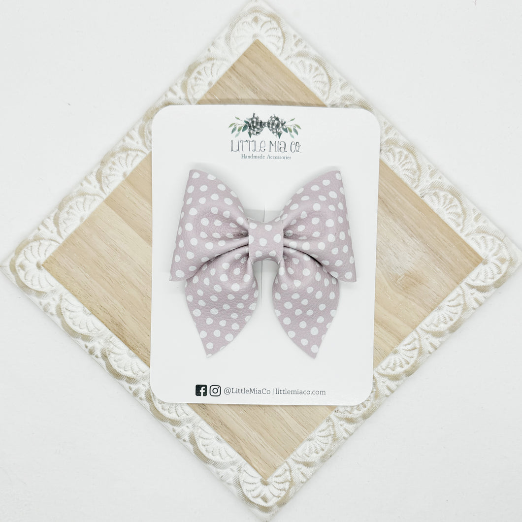 Lavender Dots Marie Clip