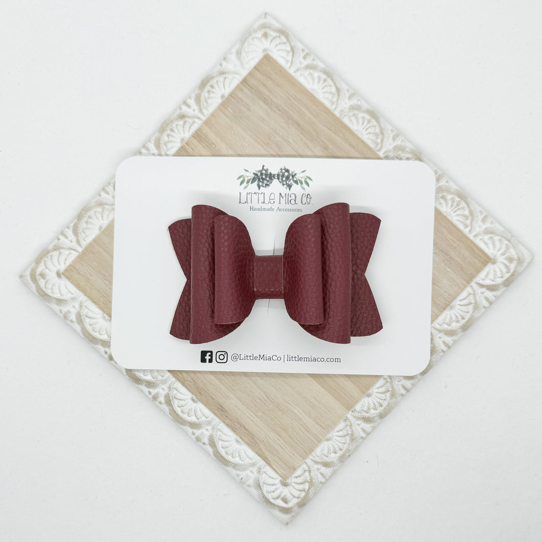 Burgundy Chloe Clip