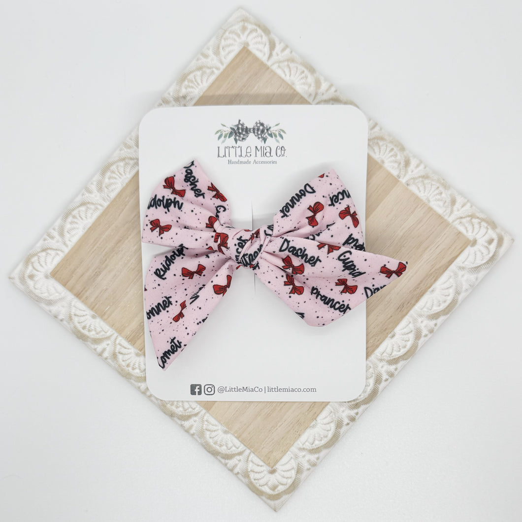 Reindeer Fabric Clip