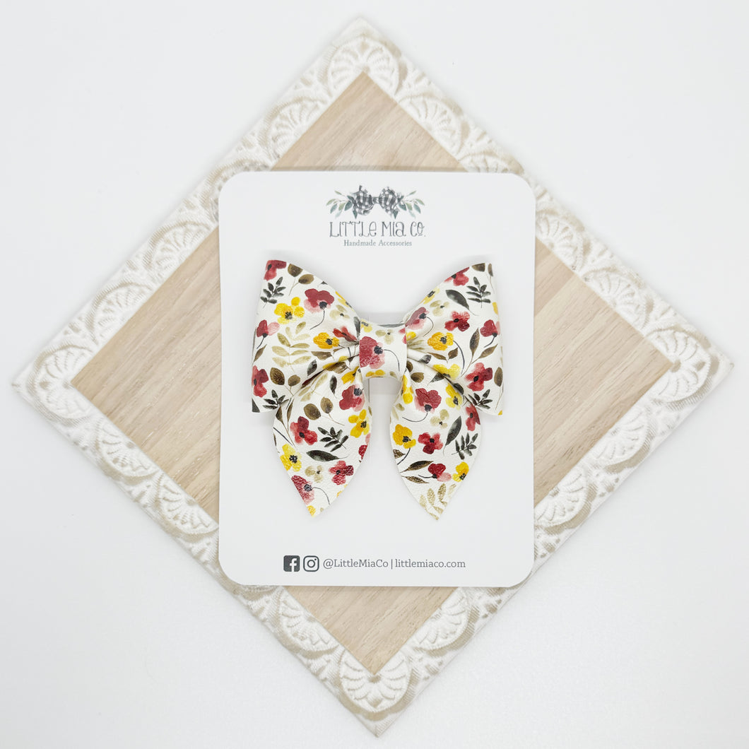 Fall Floral Marie Clip