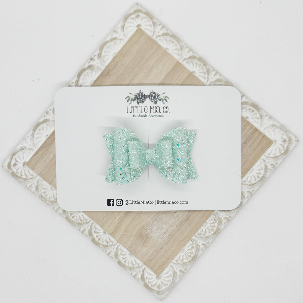 Teal Glitter Valerie Clip