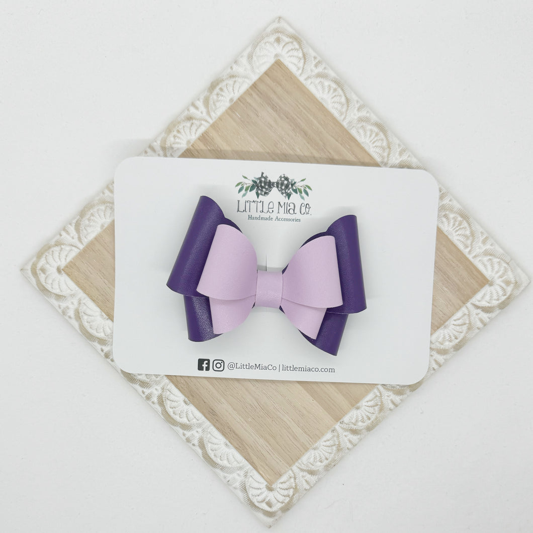 Double Purple Violet Clip