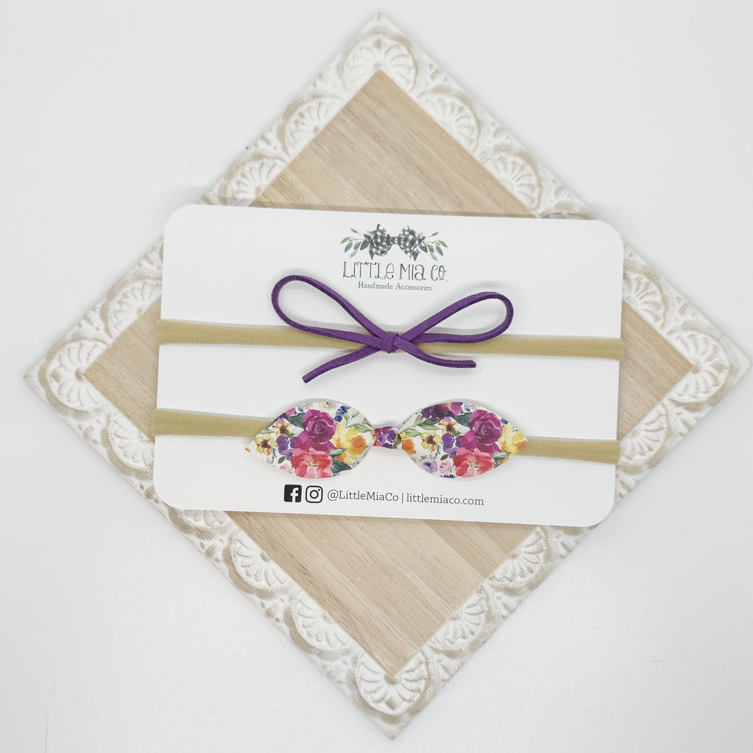 Colorful Spring Floral Headband Duo