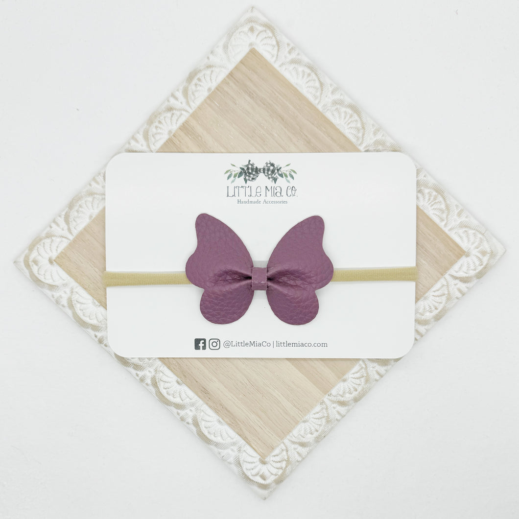 Purple Butterfly Headband