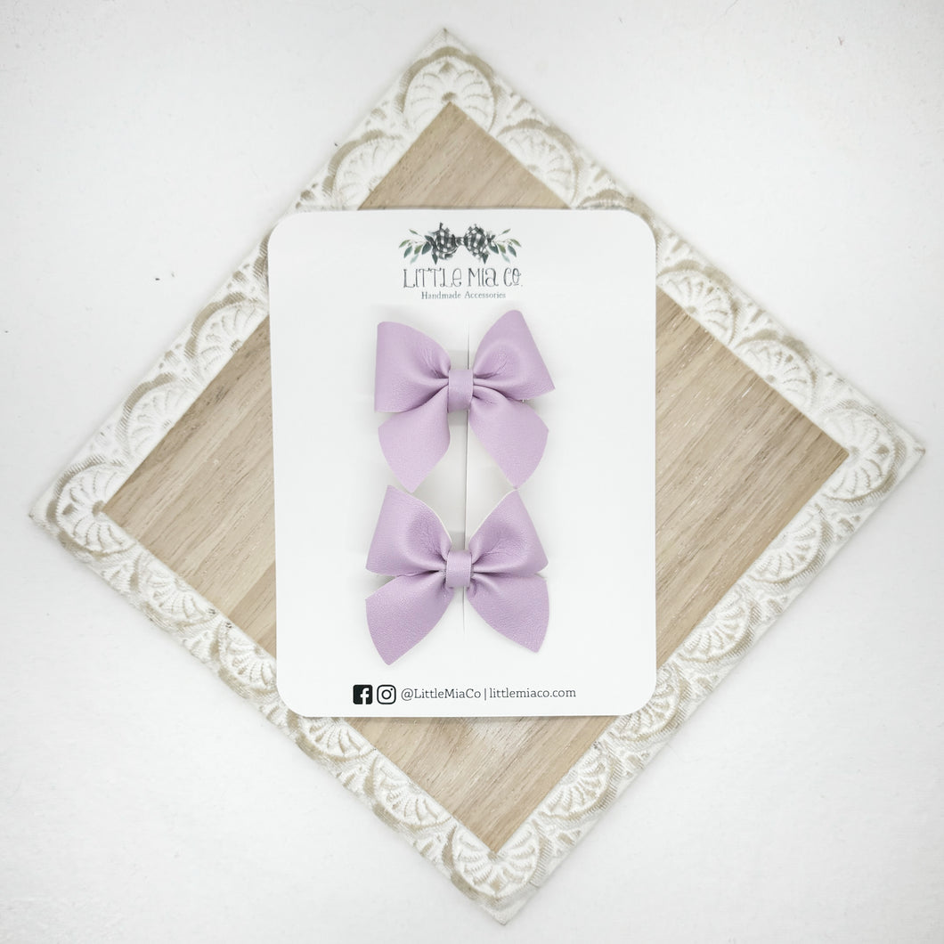 Lavender Mini Marie Piggy Clips