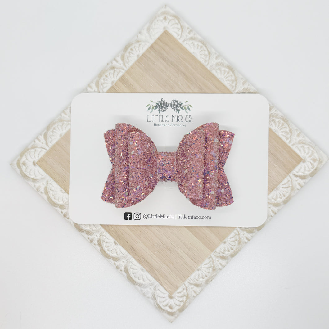 Pink Shimmer Glitter Chloe Clip