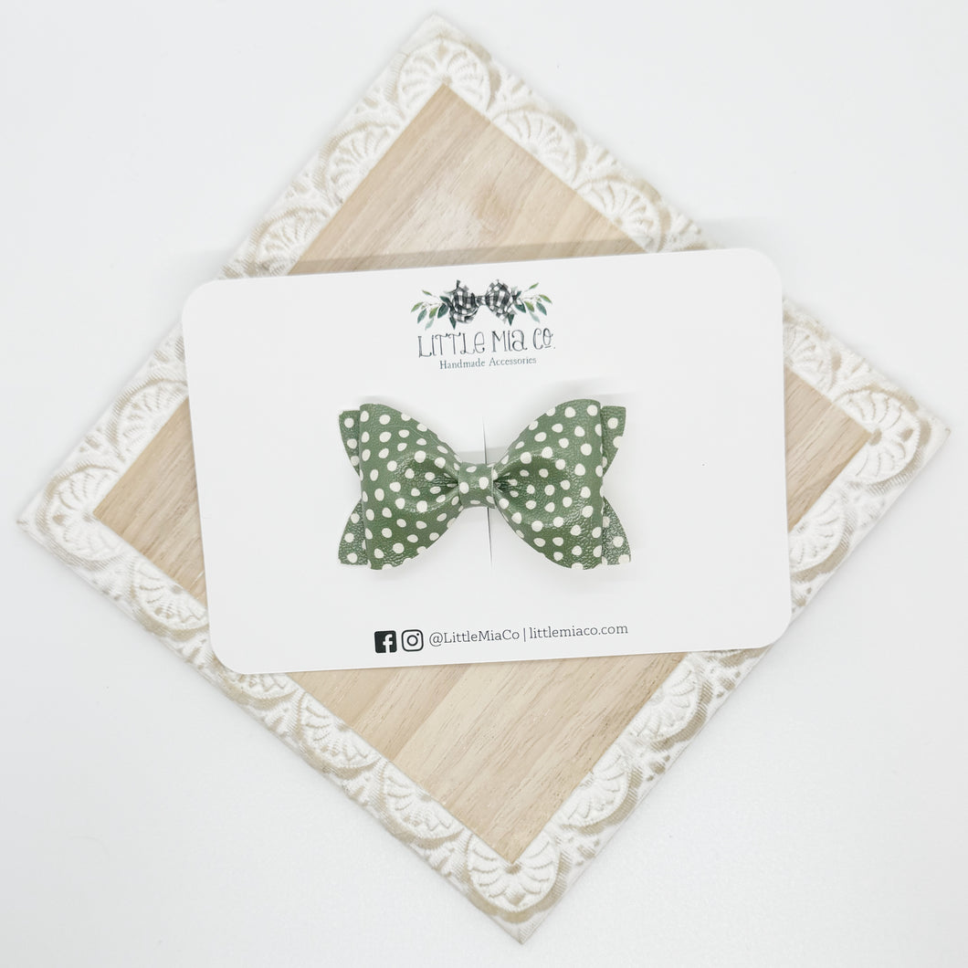 Green Polka Dot Sutton Clip
