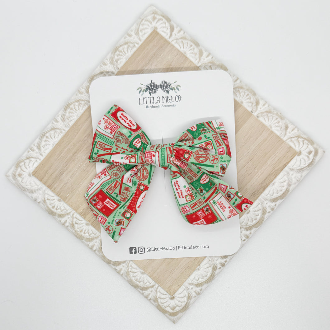 Christmas Stamp Fabric Clip