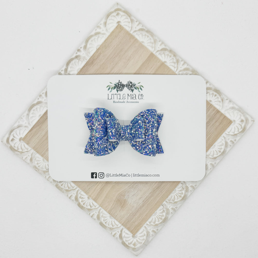 Blue Glitter Valerie Clip