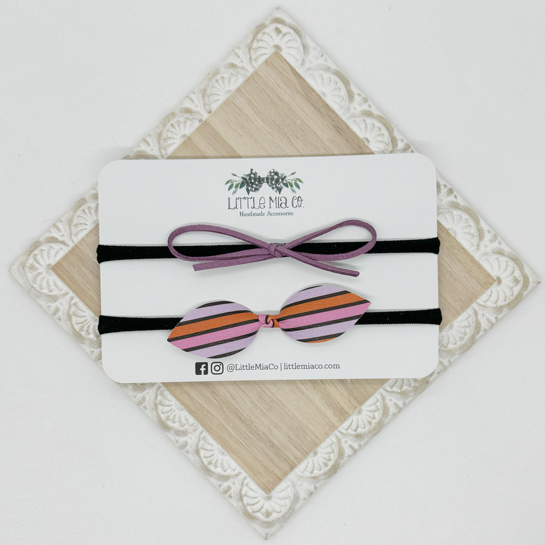 Halloween Stripes Headband Duo